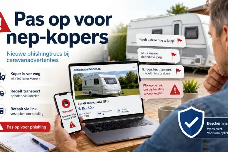 Nieuwe phishingtruc bij caravanadvertenties